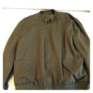 Theory silk bomber jacket L